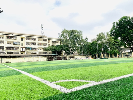 จีน 65 มม. Cesped หญ้าเทียมฟุตบอลสนามหญ้าสังเคราะห์สนามหญ้าฟุตบอลหญ้าเทียมพรม ผู้ผลิต