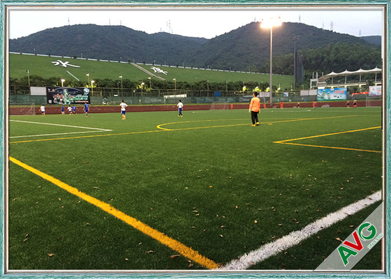 จีน หญ้าสังเคราะห์ฟุตบอลทน UV อายุการใช้งานยาวนานทุกสภาพอากาศ FIFA Standard ผู้ผลิต
