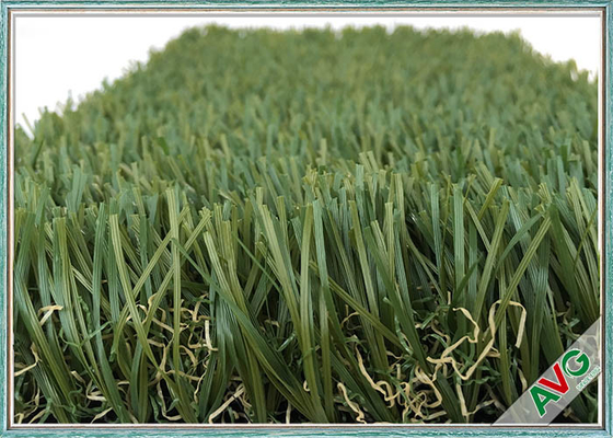 จีน ความสูงของเสาเข็ม 35 มม. หญ้าเทียมกลางแจ้งมีความทนทานสูงภายใต้แรงดันคงที่ ผู้ผลิต