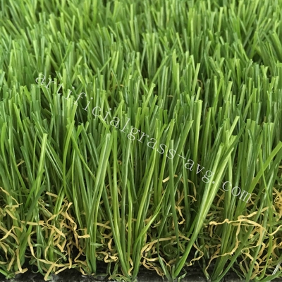 จีน PE Monofilament นุ่มเนียน + Curly PP สนามหญ้าเทียมกลางแจ้ง / พรมหญ้าเทียม Rug ผู้ผลิต