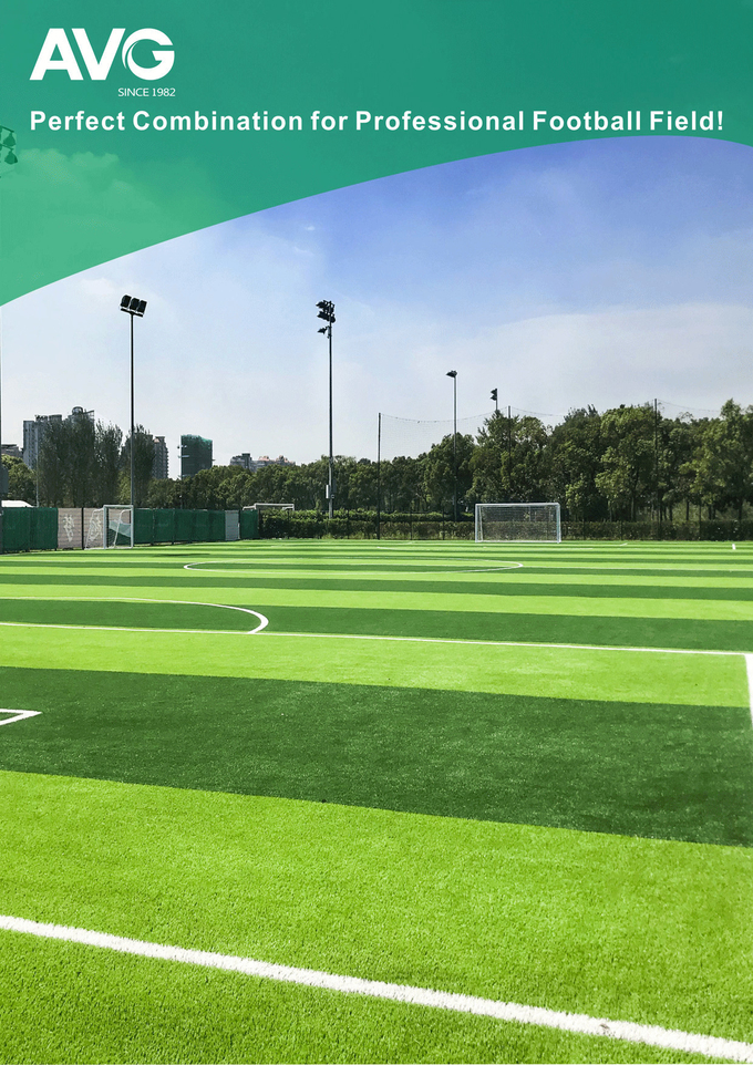 พรมฟุตซอลสนามหญ้าเทียมสีเขียว SGS สำหรับสนามฟุตบอล 0