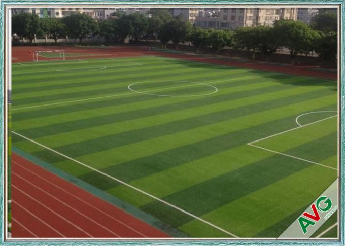 ติดตั้งง่ายหญ้าสังเคราะห์ฟุตบอลสำหรับสนามฟุตบอล SBR Latex / PU Backing 0