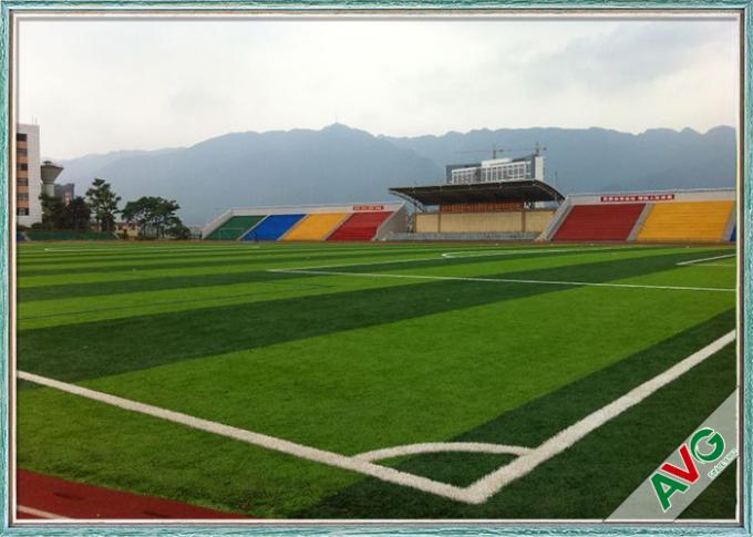หญ้าเทียมฟุตบอล 14500 Dtex SGS 168 เส้นด้ายโลหะหนักทดสอบฟรี 0