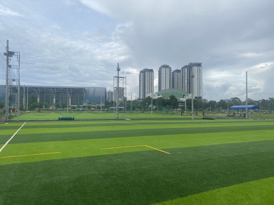 จีน 55mm Diamond Shape Football หญ้าเทียมฟุตบอลหญ้าเทียม ผู้ผลิต