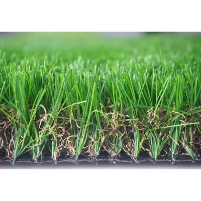 จีน พรมปูพื้นสนามหญ้าเทียมสีเขียวพรมหญ้าเทียมสำหรับสวน ผู้ผลิต