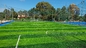 FIFA อนุมัติ 50mm หญ้าสังเคราะห์สนามหญ้าฟุตบอล ผู้ผลิตหญ้าพลาสติก ผู้ผลิต